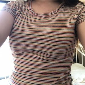 Rainbow crop top